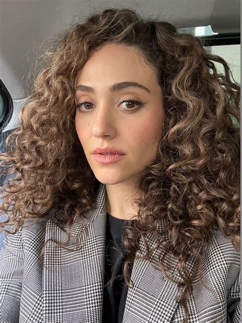 emmy rossum natural hair|More.